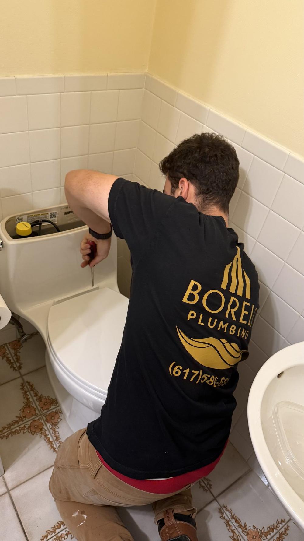 Toilet repair — zero mess left behind