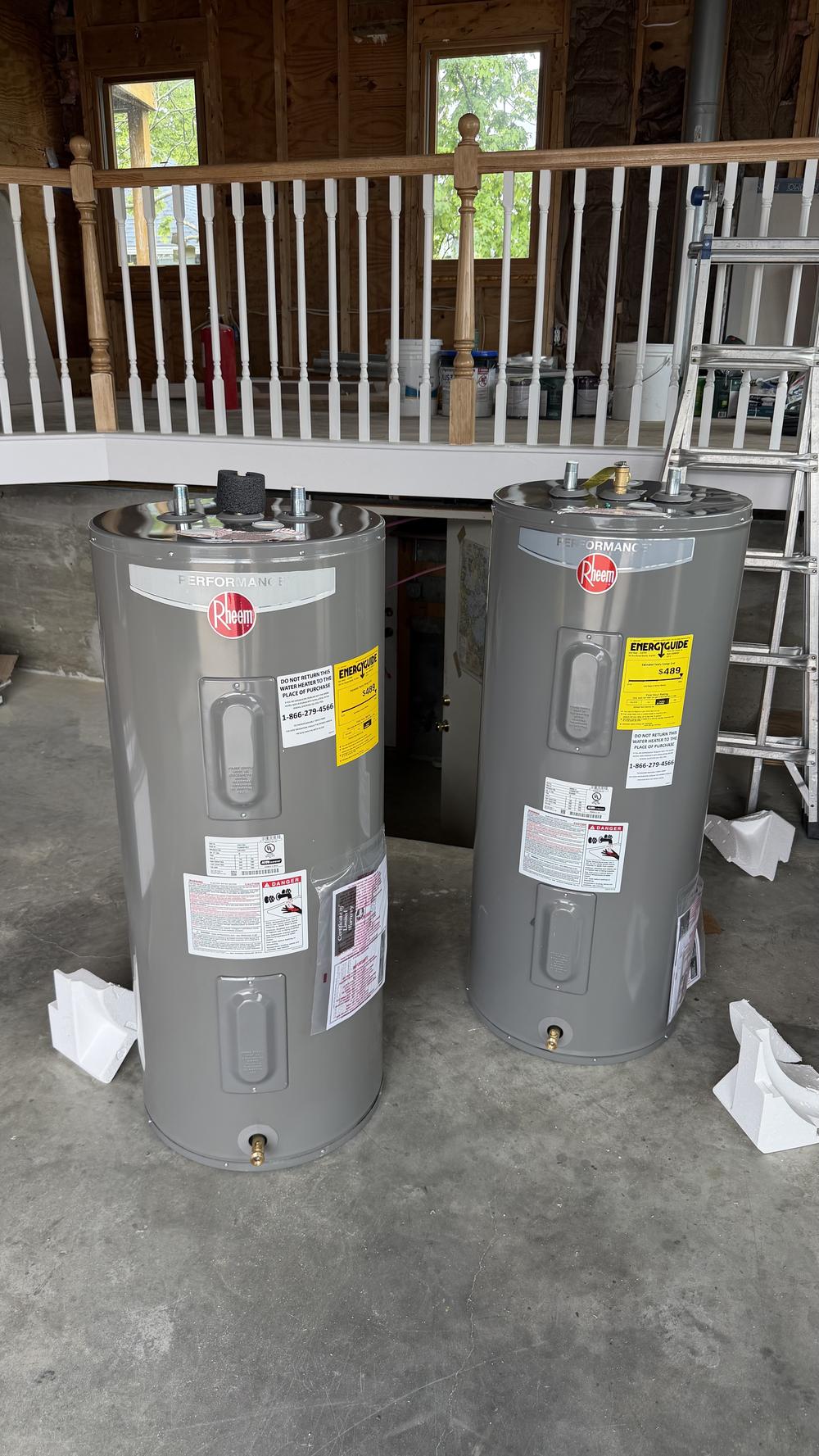 New Rheem power-vent — new construction